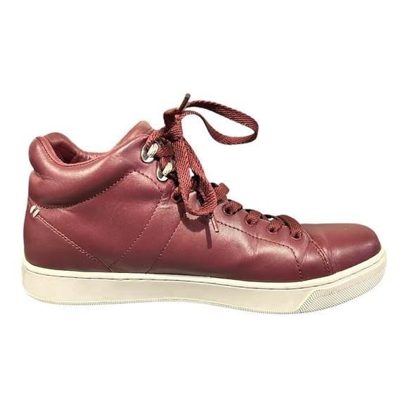 Skechers Street Los Angeles Sneakers Rise Fit Burgundy Leather Women’s 7.5 VGC - Picture 5 of 10